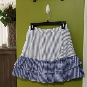 jcrew ruffled skirt